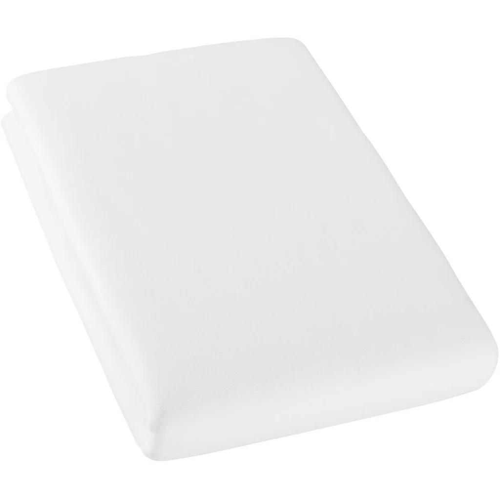 Bio Double-Jersey Spannbettlaken für Matratzen in Übergröße und Überlänge in Weiß von Cotonea Größe 140-160 x 220 cm