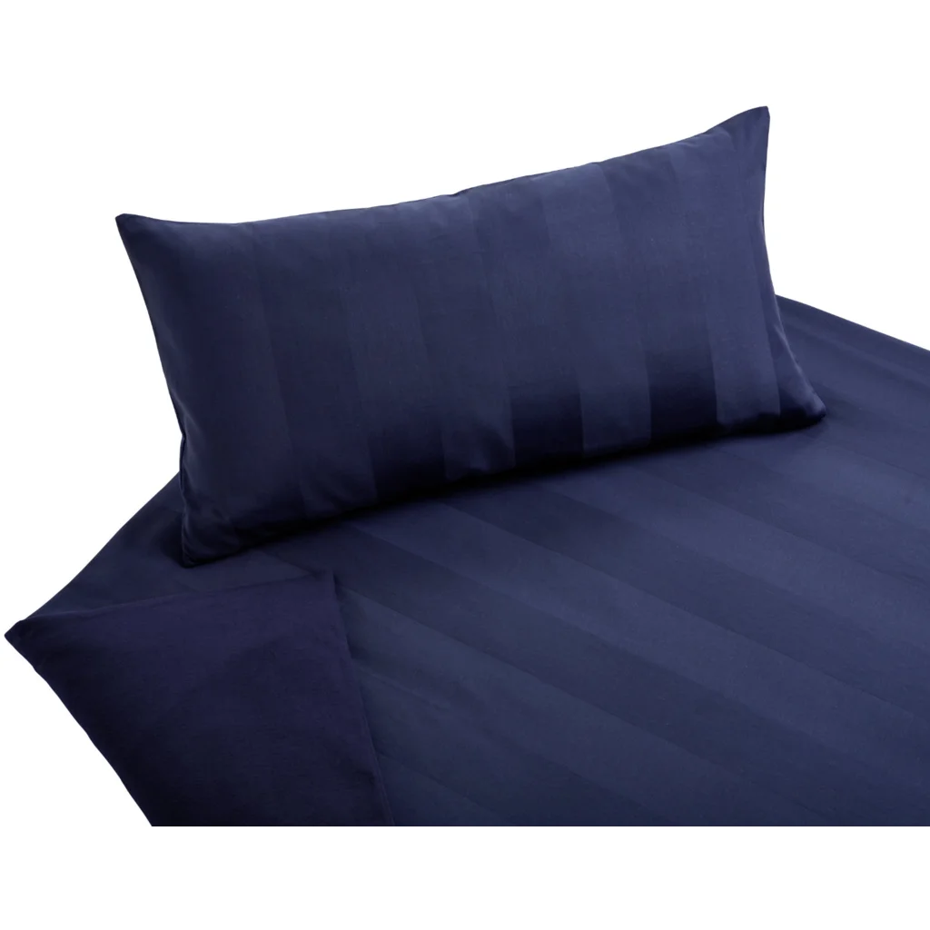 Bio Edel-Biber+Satin Wendebettwäsche Tandem Garnitur in Azurblau+Azurblau Blau von Cotonea Größe 155x220 + 40x80 cm