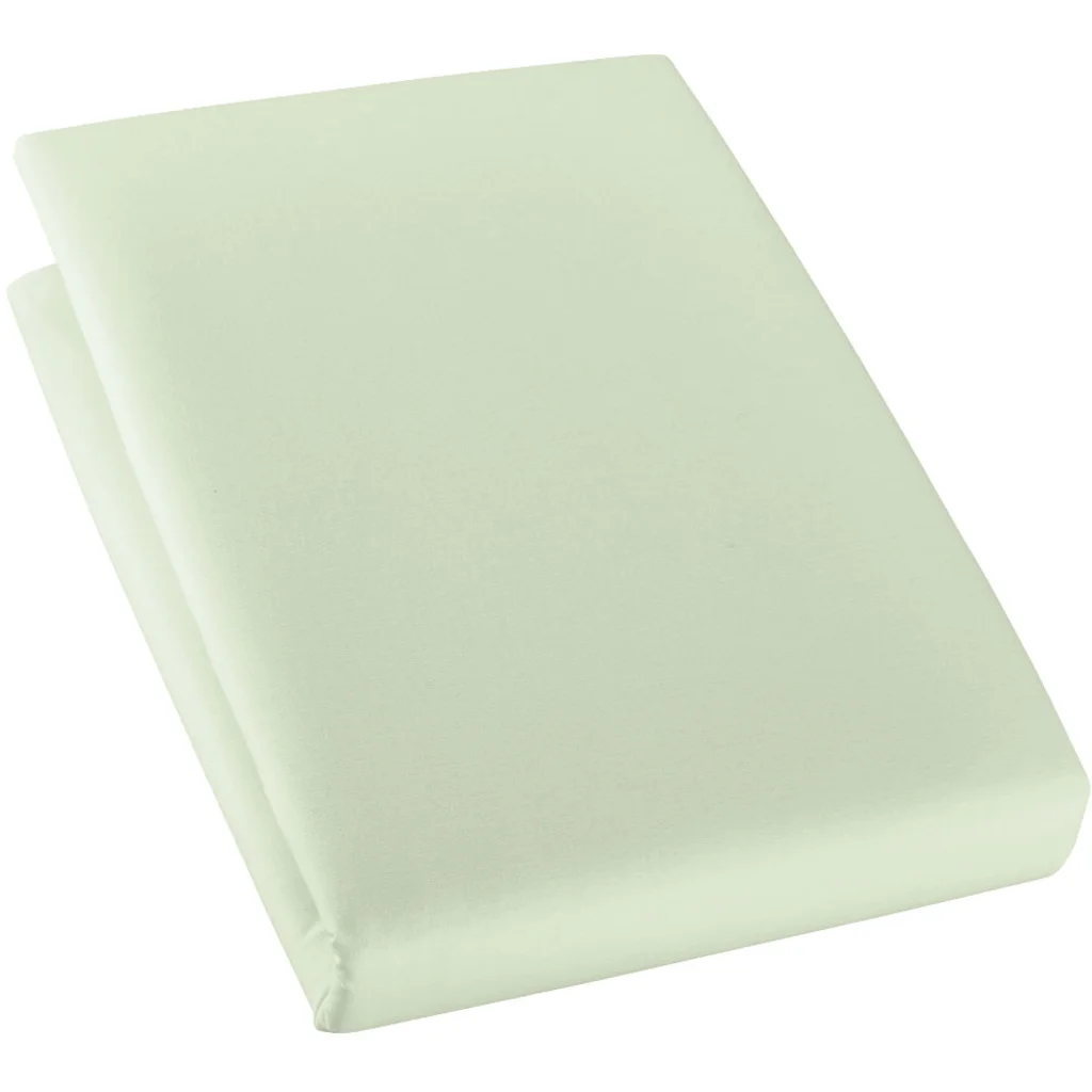 Bio Edel-Linon Spannbettlaken für Kinder-Matratzen in Salbei Grün von Cotonea Größe 70x140 cm