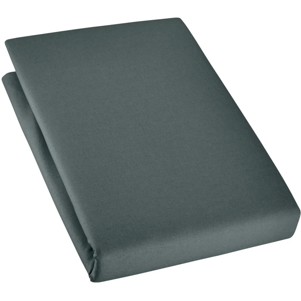 Bio Edel-Linon Spannbettlaken für Kinder-Matratzen in Tinte Grün von Cotonea Größe 60x120 cm