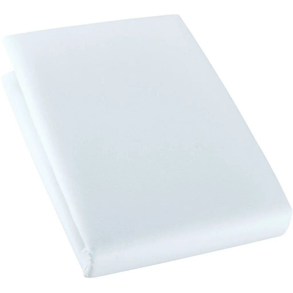 Bio Edel-Linon Spannbettlaken für Matratzen in Standardgröße - Einzelbett in Hellblau Blau von Cotonea Größe 90x200 cm