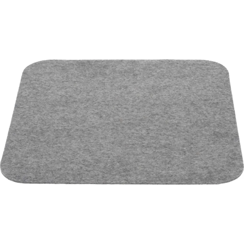 Bio Filz Untersetzer 6er-Pack quadratisch in Hellgrau Grau von disana Größe 12x12 cm