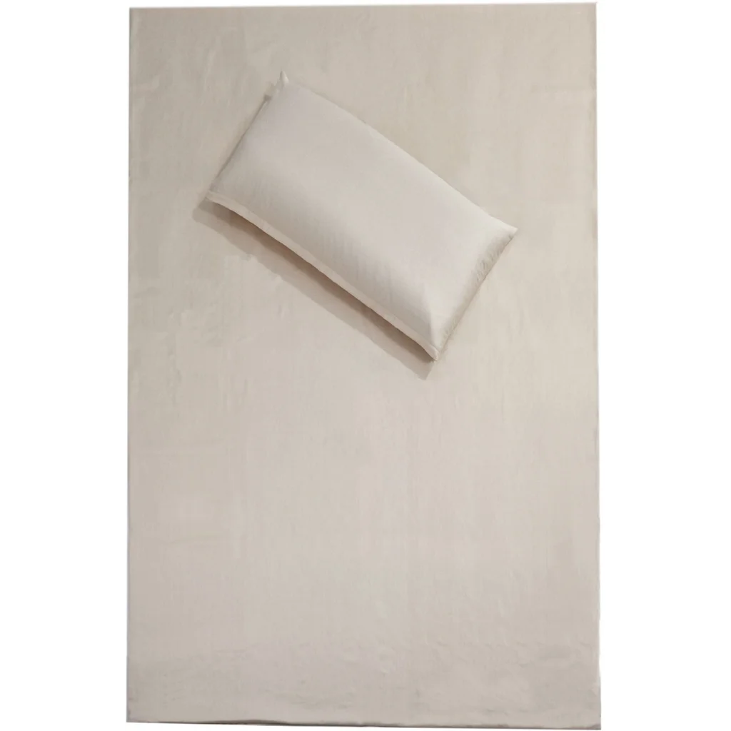 Bio Flanell Bettwäsche Kissenbezug in Creme von mudis Größe 40x80 cm