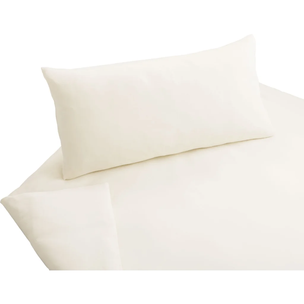 Bio Jersey Bettwäsche Garnitur in Creme von Cotonea Größe 155x220 + 80x80 cm