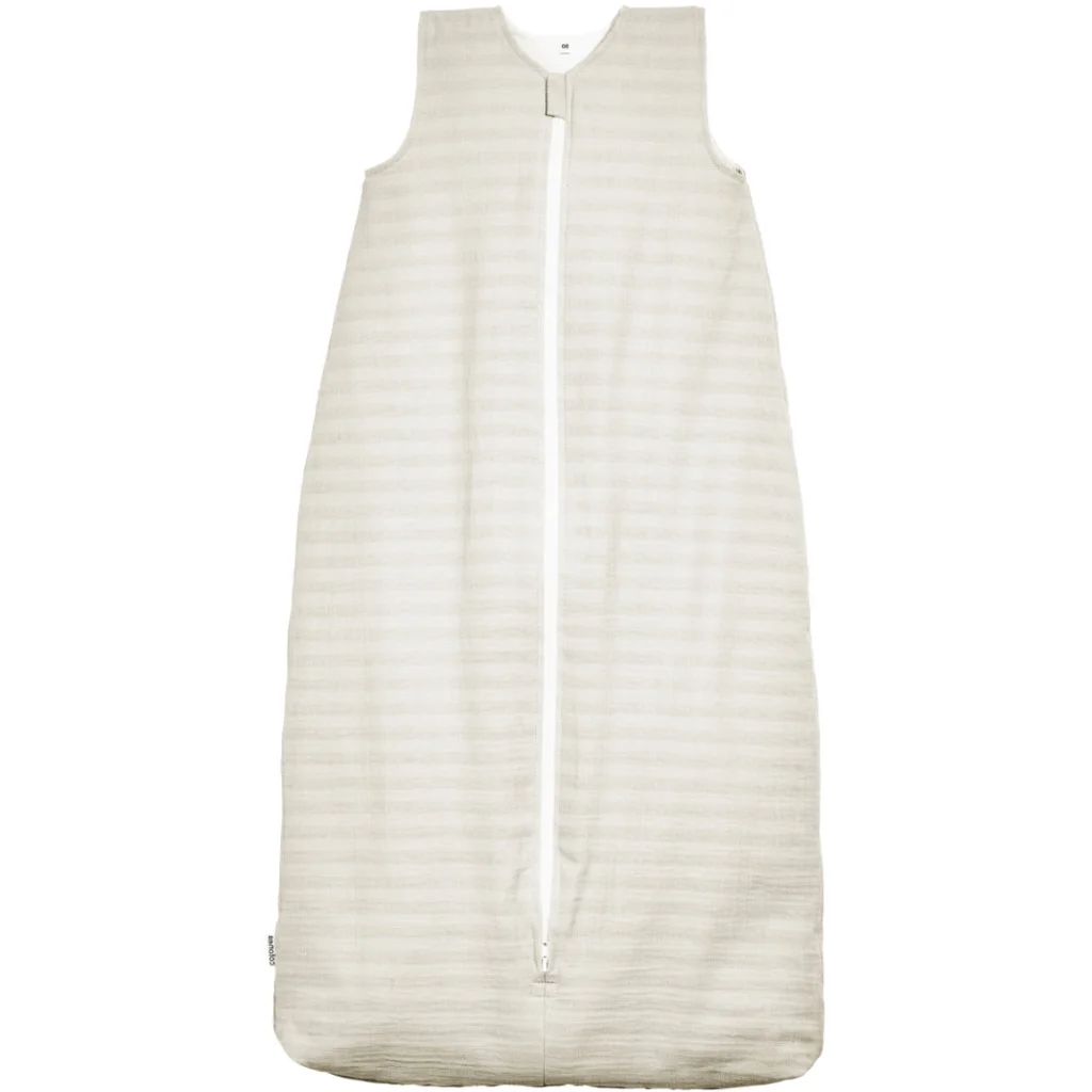 Bio Musselin Baby-Schlafsack mit Jerseyfutter in Creme von Cotonea Größe 110 (ca. 119 cm)