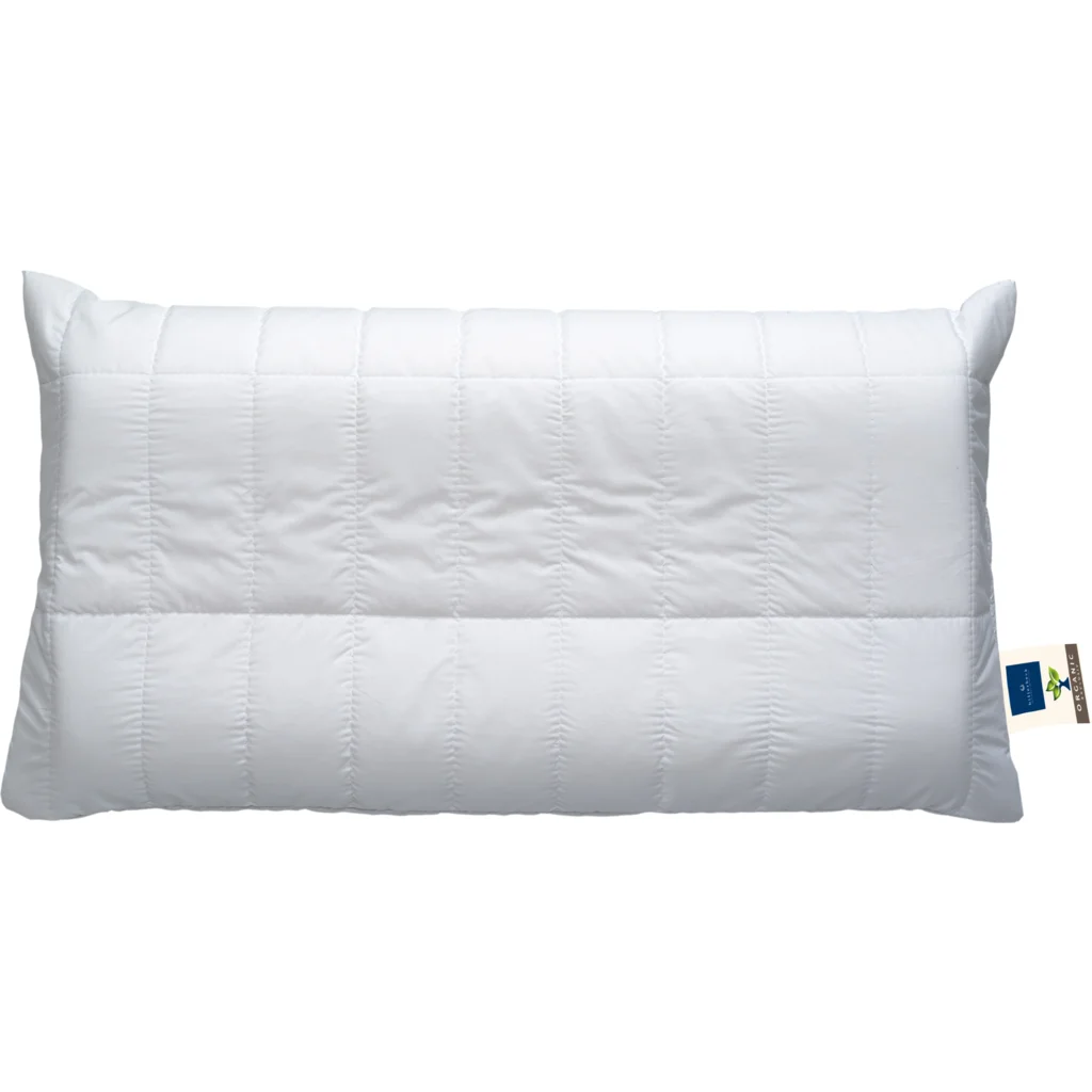 Bio Nackenstützkissen mit Kern aus Naturlatex in Creme von billerbeck Größe 40x80 cm