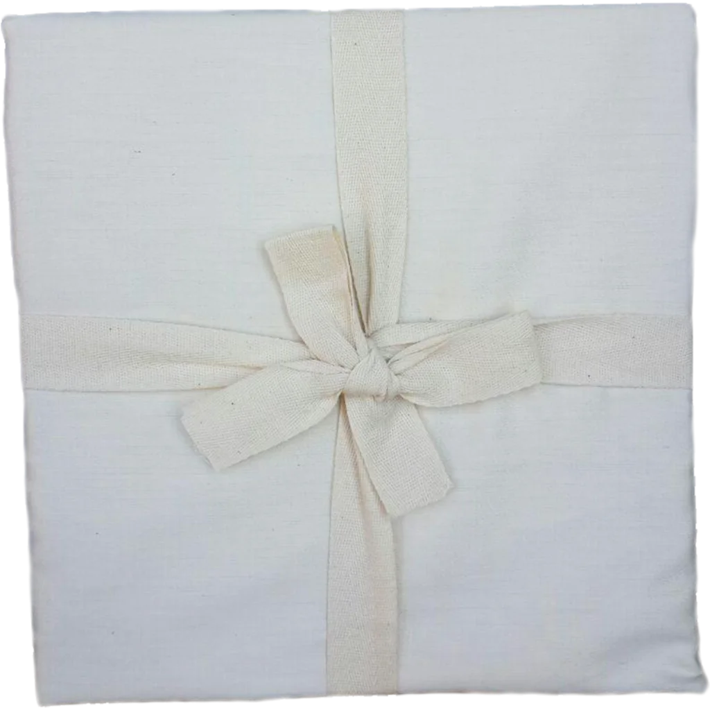 Bio Satin Spannbettlaken für Matratzen in Standardgröße - Einzelbett in Creme von Ege Organics Größe 100x200 cm