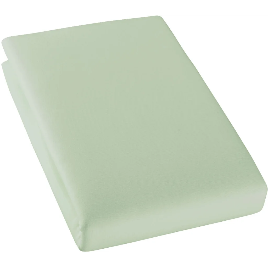 Bio Single-Jersey Spannbettlaken für Kinder-Matratzen in Kiwi Grün von Cotonea Größe 60x120 cm