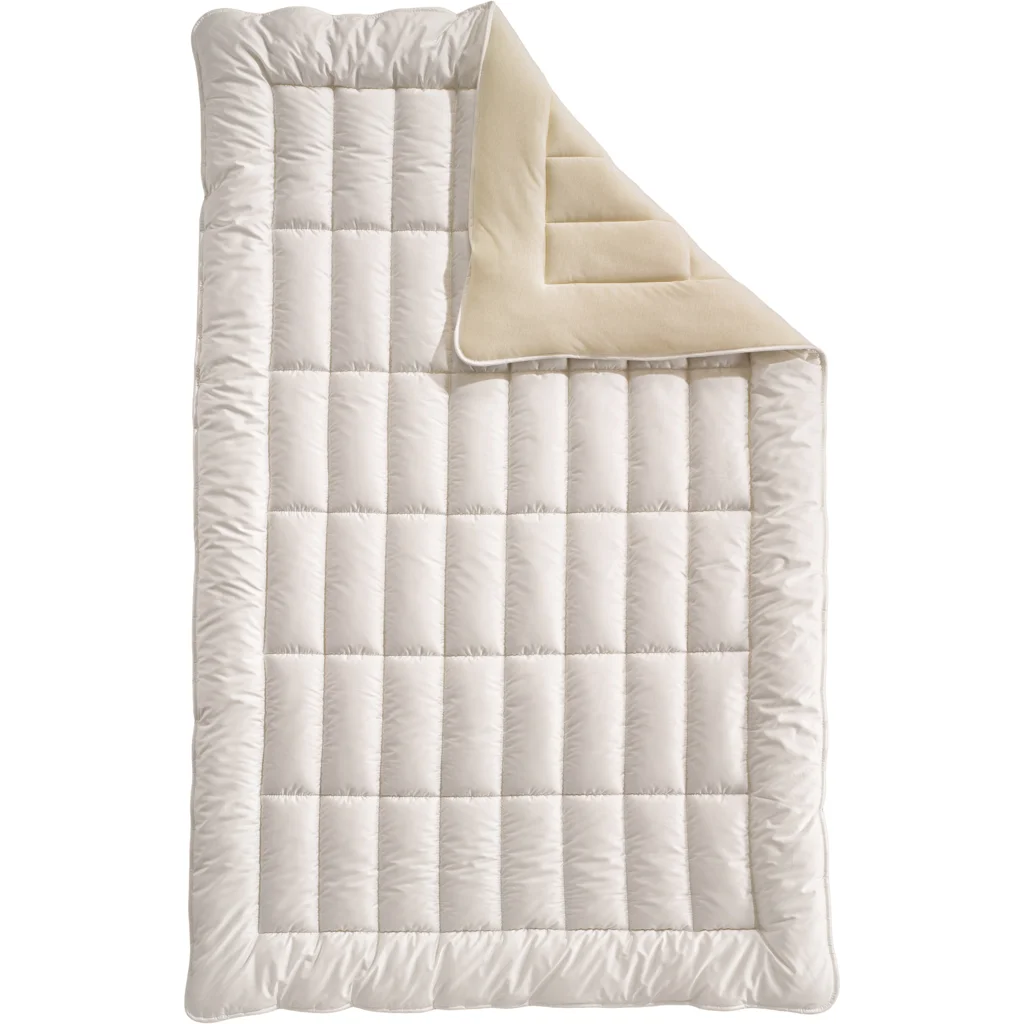 Bio Sommerbettdecke Cosidorm mit Füllung Schafschurwolle in Creme von billerbeck Größe 155x220 cm
