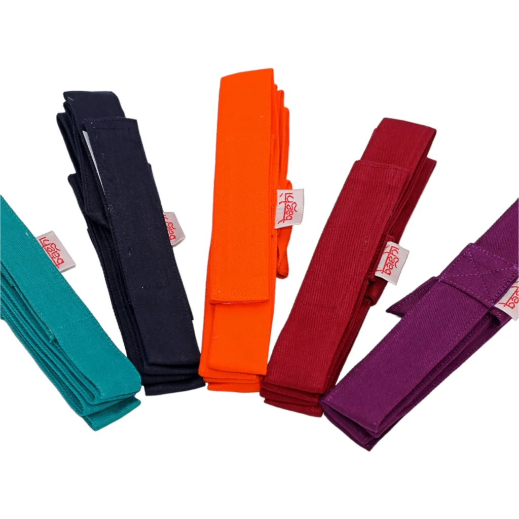 Bio Yogamatten Tragegurt in Lila von BAGHI Größe 96x3 cm