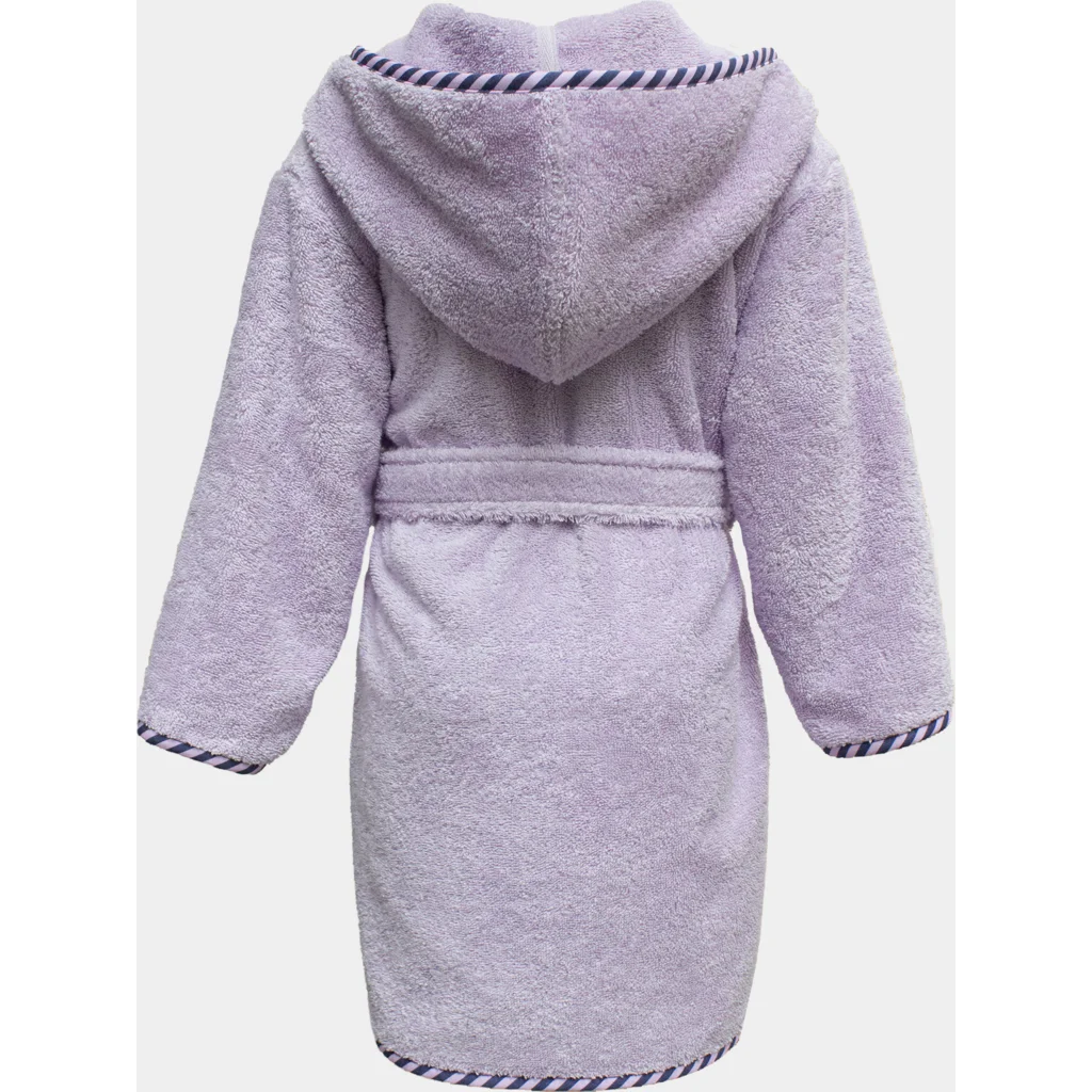 Frottier Kinder-Bademantel Einhorn in Flieder Muster Einhorn von KATHA covers Größe 98+104