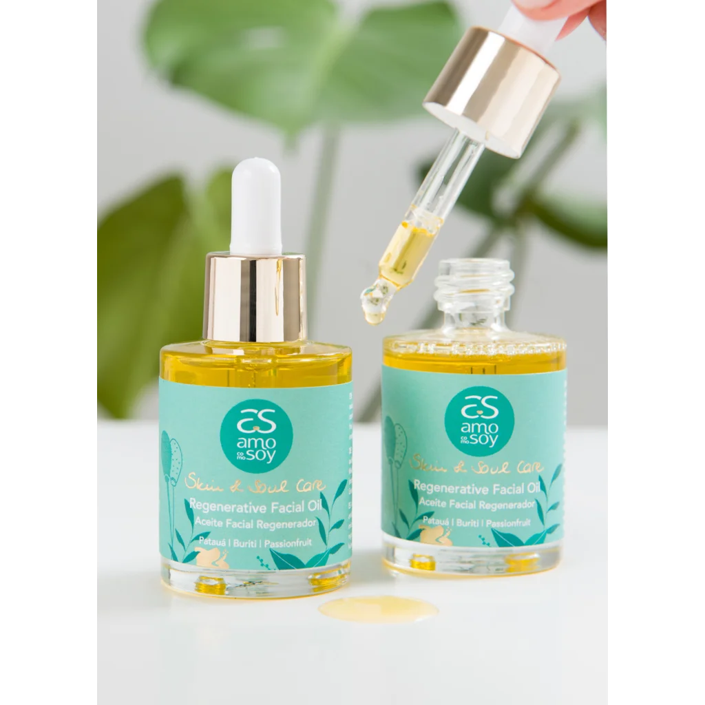 Regeneratives Gesichtsöl in Muster  von Amo Como Soy Größe 30 ml